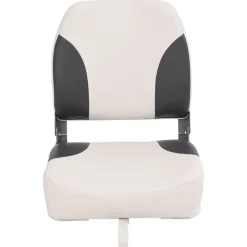 vidaXL Asientos de barco plegables con respaldo alto 2 uds 41x36x48 cm gris oscuro y blanco Sale