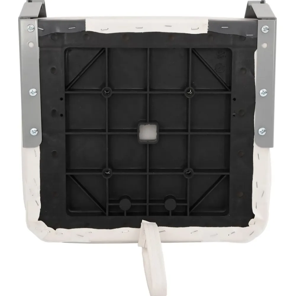 vidaXL Asientos de barco plegables con respaldo alto 2 uds 41x36x48 cm gris oscuro y blanco Sale