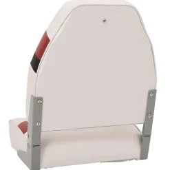 vidaXL Asientos de barco plegables con respaldo alto 2 uds 44x38x55 cm Rojo y negro New