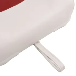 vidaXL Asientos de barco plegables con respaldo alto 2 uds 44x38x55 cm Rojo y negro New