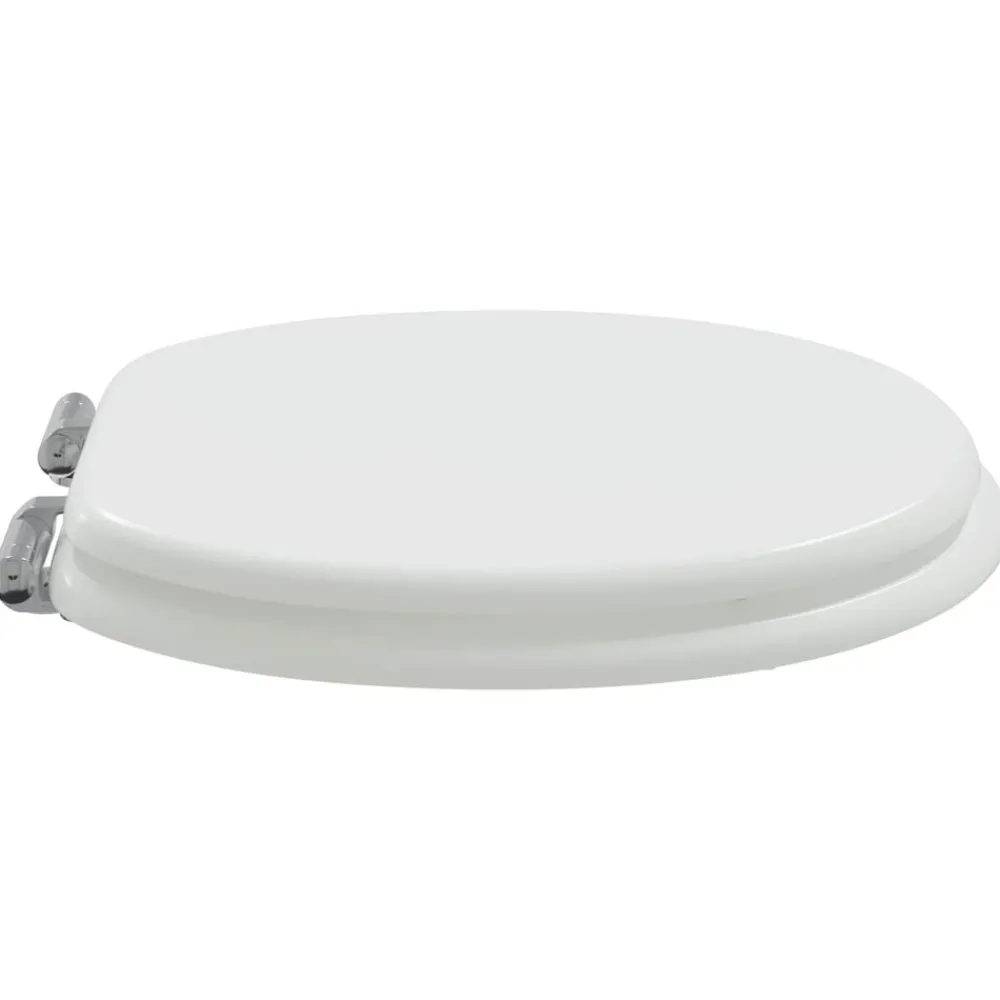 vidaXL Asientos de inodoro con tapas de cierre suave 2 uds MDF blanco Outlet