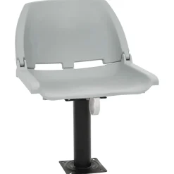 vidaXL Asientos plegables de barco sin cojín 2 uds 48x51x41 cm Gris Online