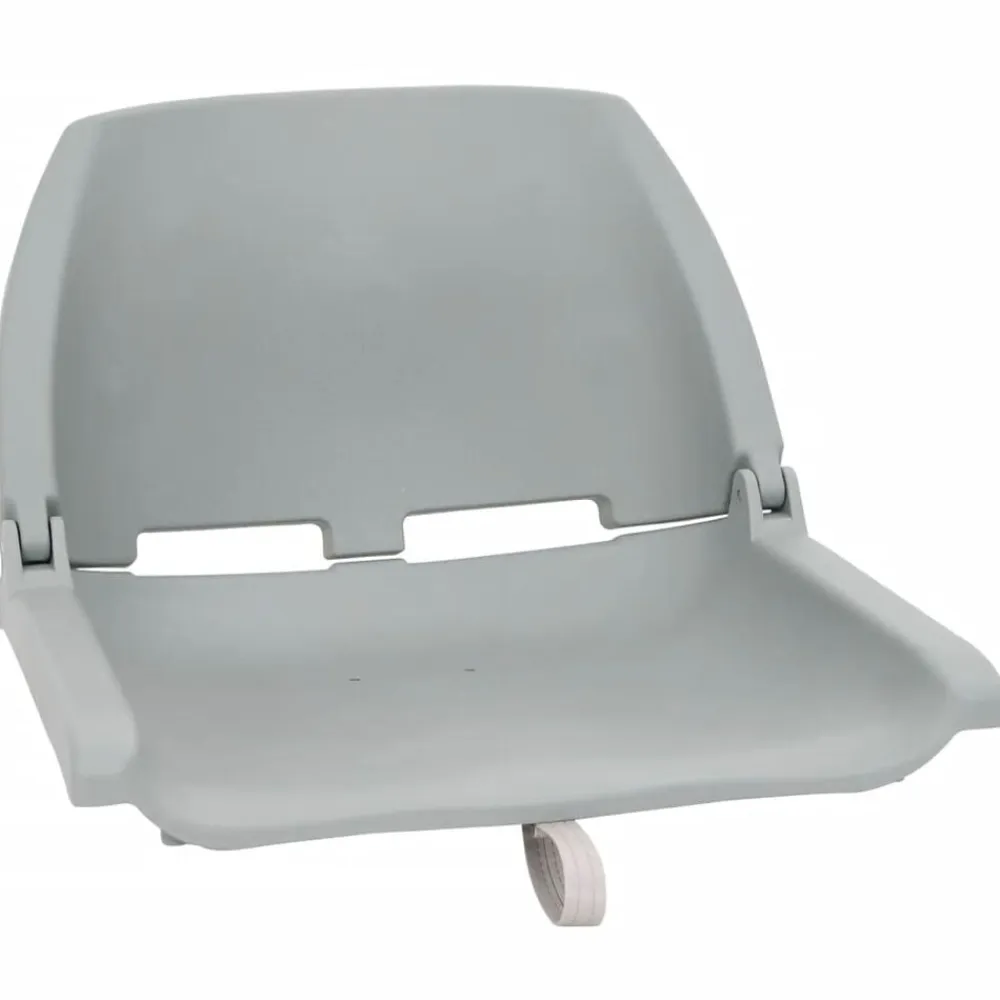 vidaXL Asientos plegables de barco sin cojín 2 uds 48x51x41 cm Gris Discount