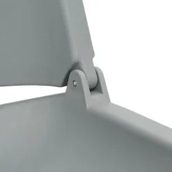 vidaXL Asientos plegables de barco sin cojín 2 uds 48x51x41 cm Gris Discount