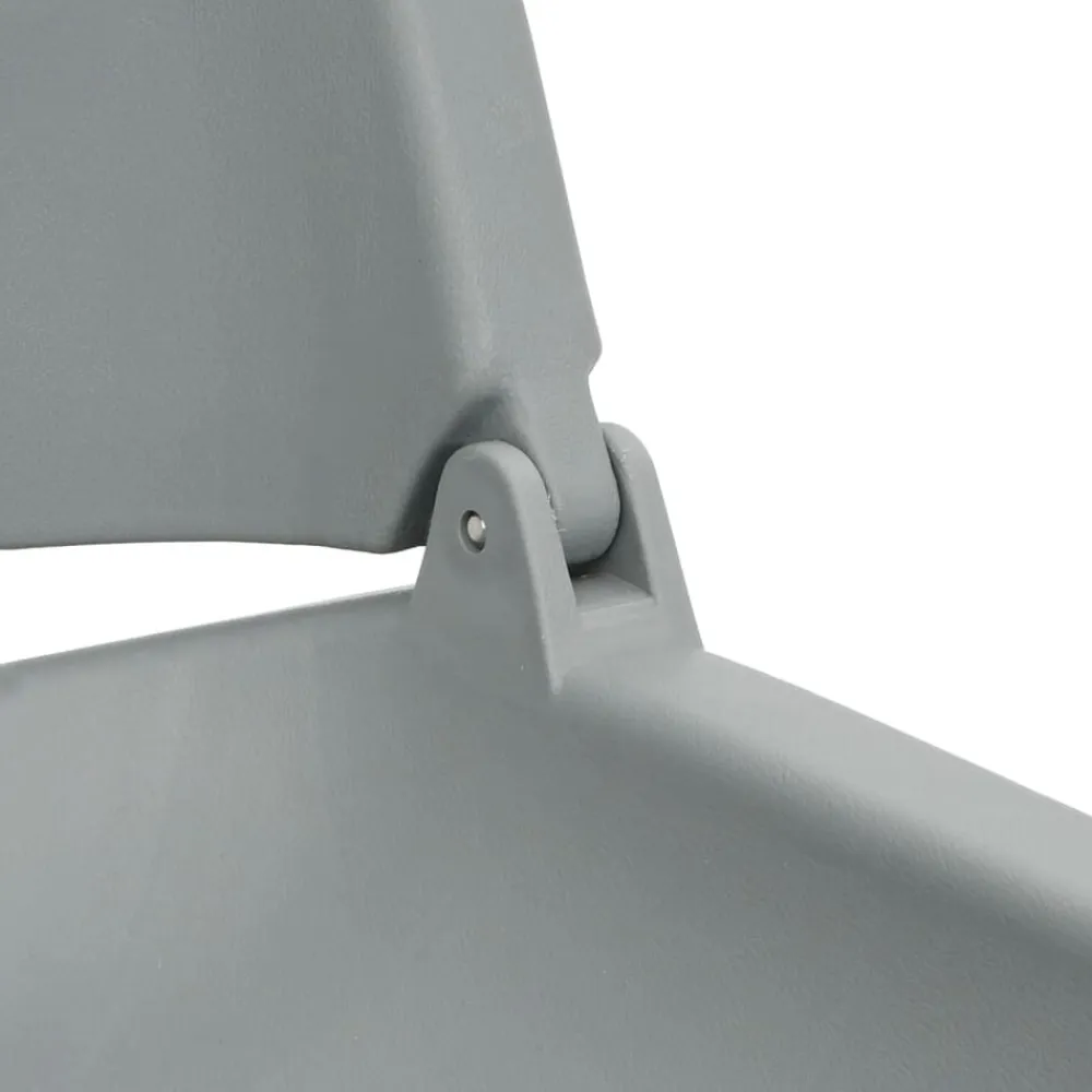 vidaXL Asientos plegables de barco sin cojín 2 uds 48x51x41 cm Gris Discount