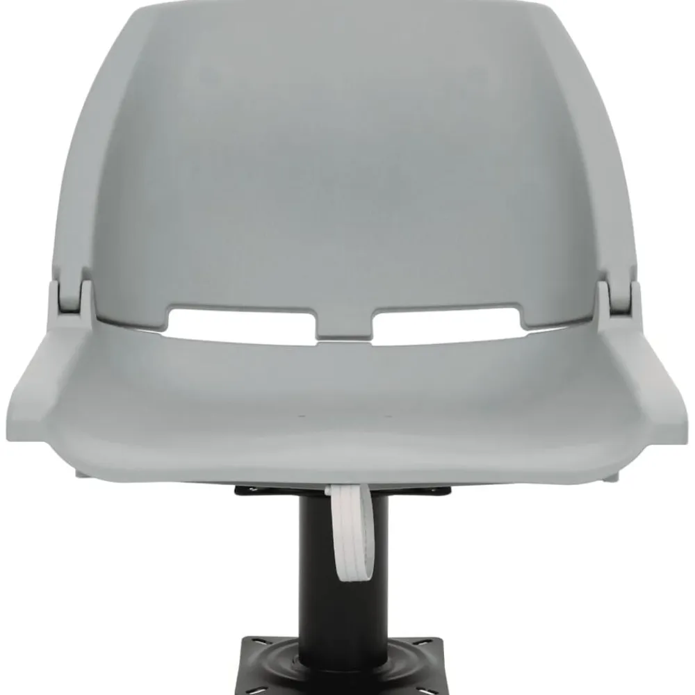 vidaXL Asientos plegables de barco sin cojín 2 uds 48x51x41 cm Gris Discount