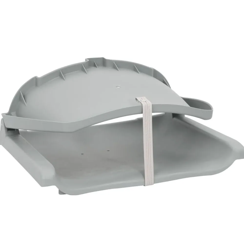 vidaXL Asientos plegables de barco sin cojín 2 uds 48x51x41 cm Gris Discount