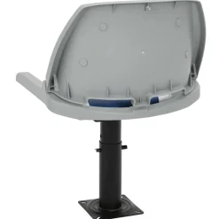 vidaXL Asientos plegables de barco 2 uds 48x51x41 cm Azul y blanco Hot