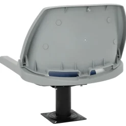 vidaXL Asientos plegables de barco 2 uds 48x51x41 cm Azul y blanco New