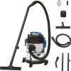 vidaXL Aspirador en seco y húmedo plateado 1200 W 20 L New