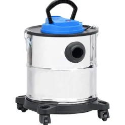 vidaXL Electrodomésticos-Aspiradora de cenizas filtro HEPA 1200 W 20 L acero inoxidable