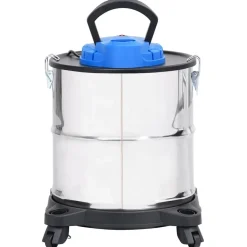vidaXL Electrodomésticos-Aspiradora de cenizas filtro HEPA 1200 W 20 L acero inoxidable