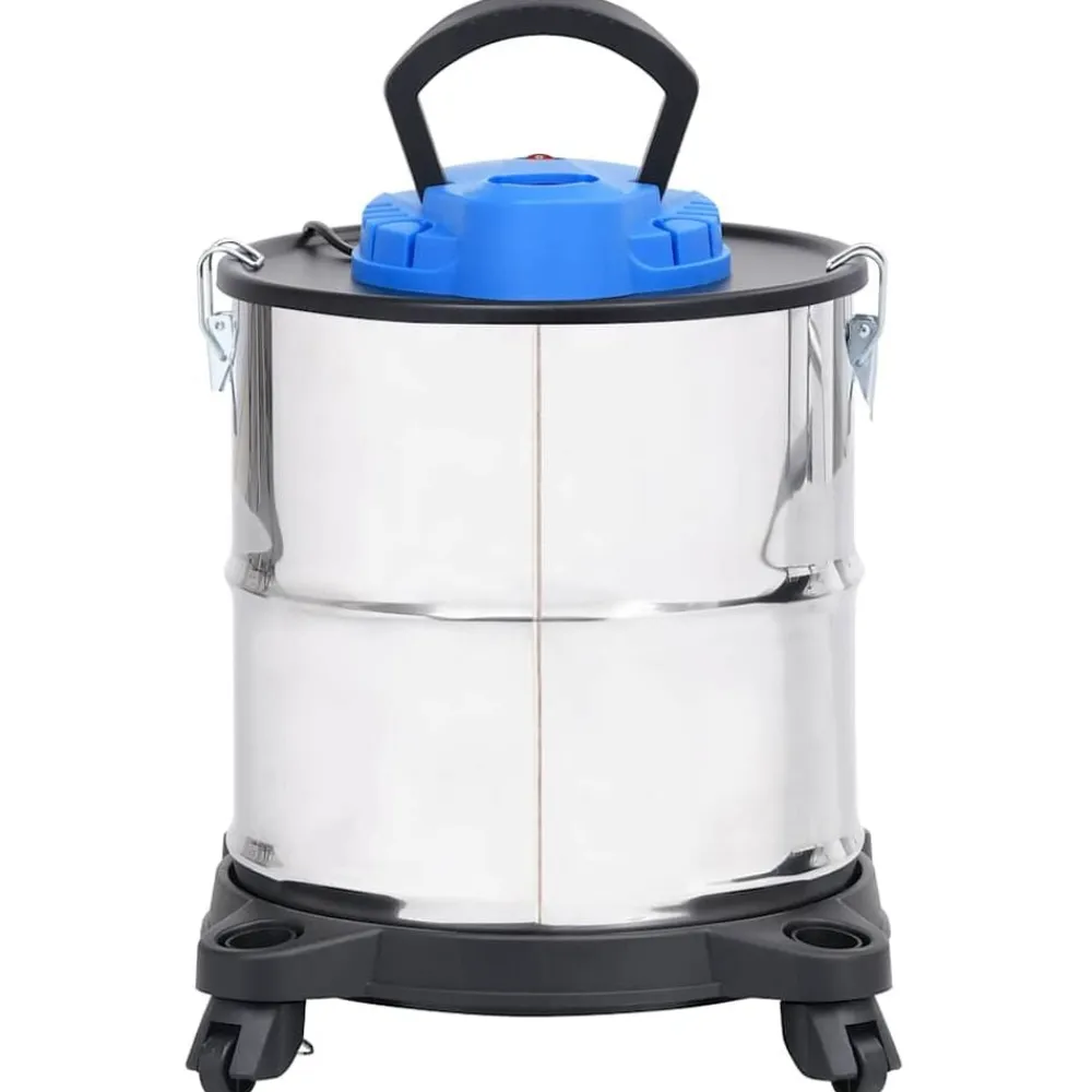 vidaXL Electrodomésticos-Aspiradora de cenizas filtro HEPA 1200 W 20 L acero inoxidable