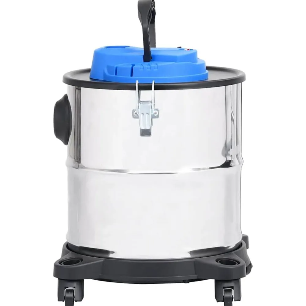 vidaXL Electrodomésticos-Aspiradora de cenizas filtro HEPA 1200 W 20 L acero inoxidable