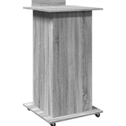 vidaXL Mobiliario De Oficina-Atril con ruedas y cajón madera 55x55x107 cm