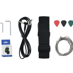vidaXL Bajo eléctrico para principiantes y funda marrón negro 4/4 46