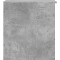 vidaXL Baúl almacenaje madera contrachapada gris hormigón 84x42x46 cm Gris hormig&oacute;n Outlet