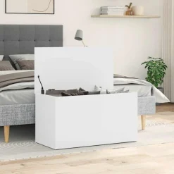 vidaXL Armarios Y Almacenamiento-Baúl de almacenamiento madera contrachapada 84x42x46 cm