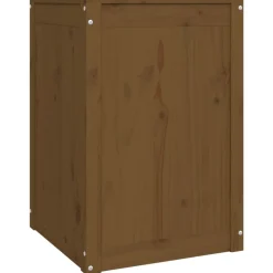 vidaXL Baúl para colada madera maciza pino marrón miel 44x44x66 cm Marrón miel Best