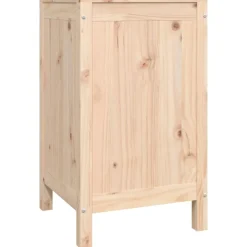 vidaXL Productos Del Hogar-Baúl para la colada madera maciza de pino 44x44x76 cm