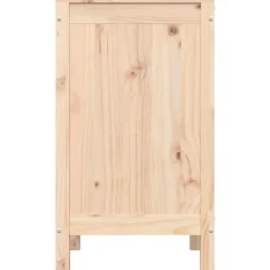 vidaXL Productos Del Hogar-Baúl para la colada madera maciza de pino 44x44x76 cm