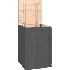 vidaXL Productos Del Hogar-Baúl para la colada madera maciza de pino 44x44x66 cm