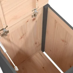 vidaXL Productos Del Hogar-Baúl para la colada madera maciza de pino 44x44x66 cm