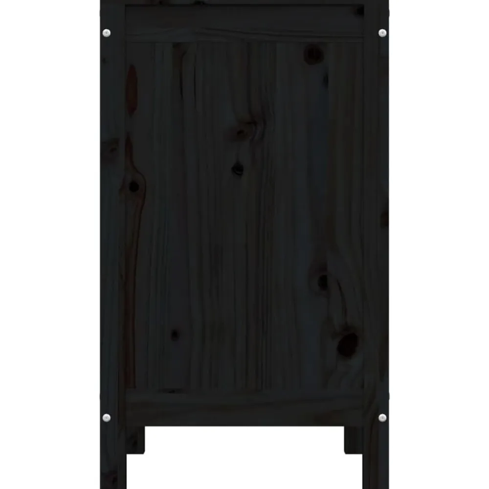 vidaXL Productos Del Hogar-Baúl para la colada madera maciza de pino 44x44x76 cm
