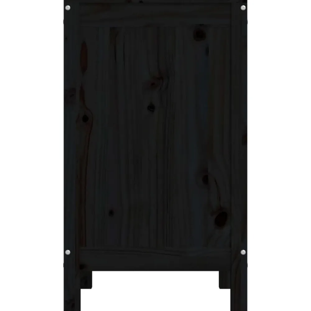 vidaXL Productos Del Hogar-Baúl para la colada madera maciza de pino 44x44x76 cm