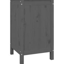 vidaXL Productos Del Hogar-Baúl para la colada madera maciza de pino 44x44x76 cm