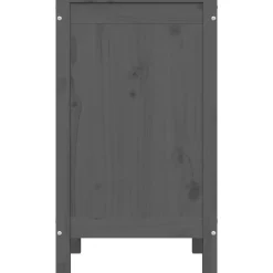 vidaXL Productos Del Hogar-Baúl para la colada madera maciza de pino 44x44x76 cm