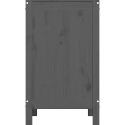 vidaXL Productos Del Hogar-Baúl para la colada madera maciza de pino 44x44x76 cm