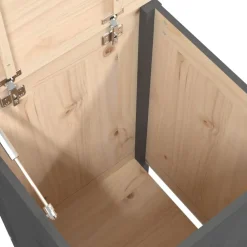 vidaXL Productos Del Hogar-Baúl para la colada madera maciza de pino 44x44x76 cm