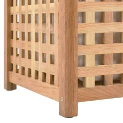 vidaXL Productos Del Hogar-Baúl para la ropa sucia madera maciza nogal 77,5x37,5x46,5 cm