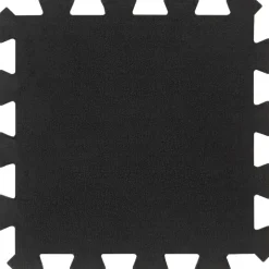 vidaXL Baldosas de suelo de goma 9 unidades negro 16 mm 30x30 cm