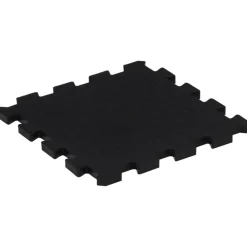 vidaXL Baldosas de suelo de goma 9 unidades negro 16 mm 30x30 cm