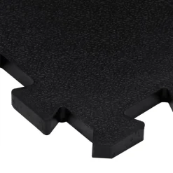 vidaXL Baldosas de suelo de goma 9 unidades negro 16 mm 30x30 cm
