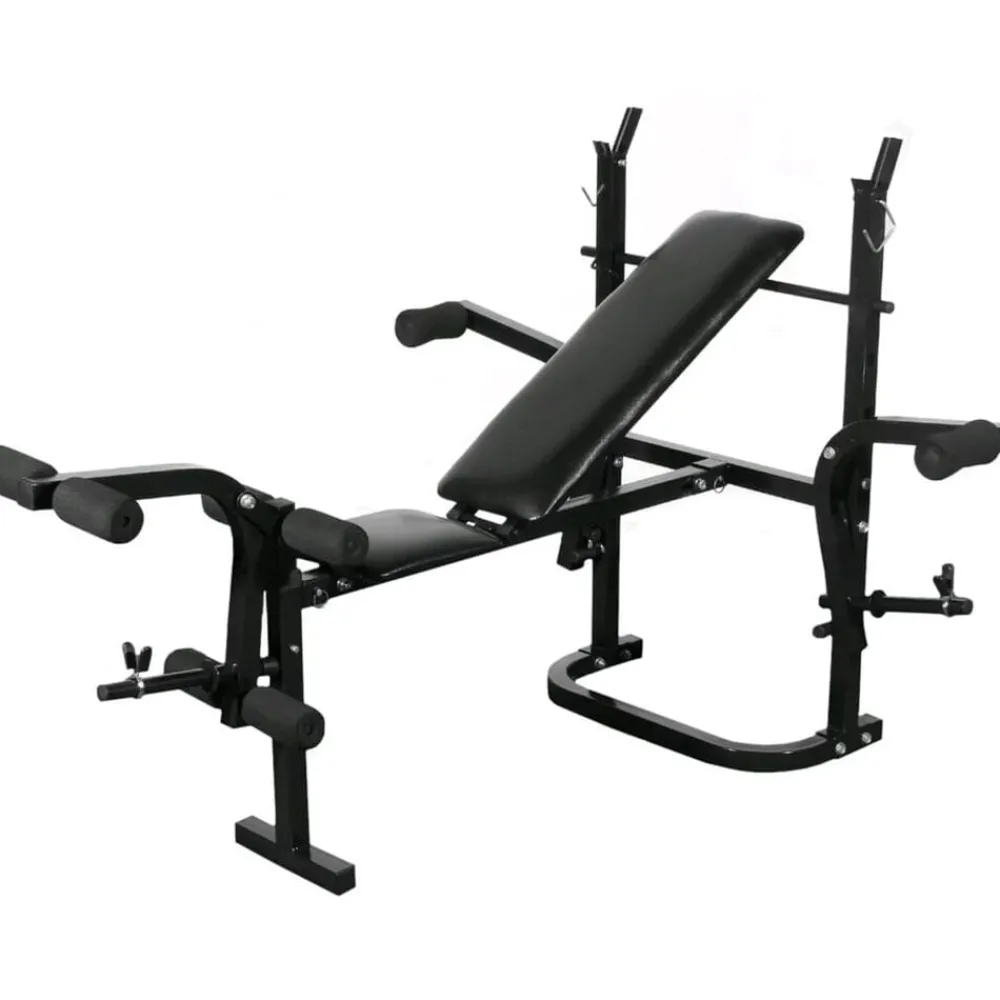 vidaXL Banca con mancuernas y pesas plegablr gimnasio en casa Clearance