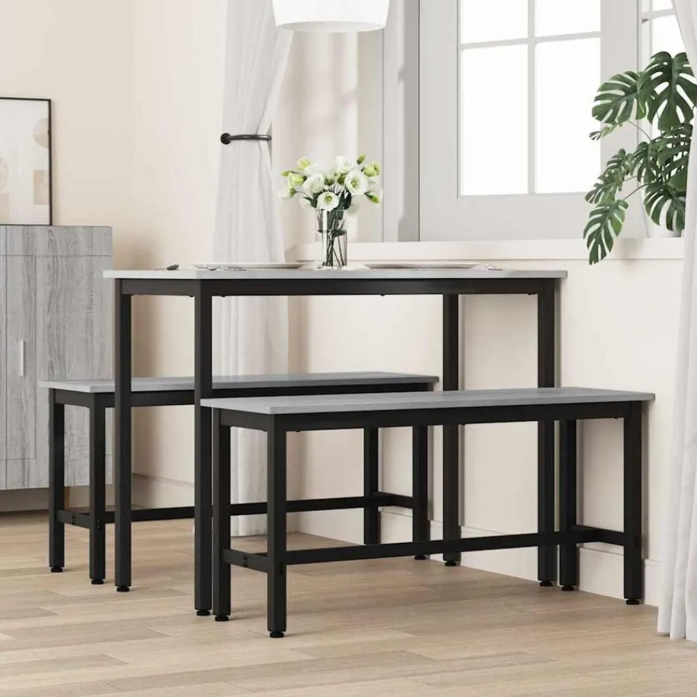vidaXL Bancos-Banca de Comedor 100 x 32,5 x 48,5 cm