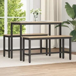 vidaXL Bancos-Banca de Comedor 100 x 32,5 x 48,5 cm