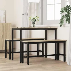 vidaXL Bancos-Banca de Comedor 100 x 32,5 x 48,5 cm