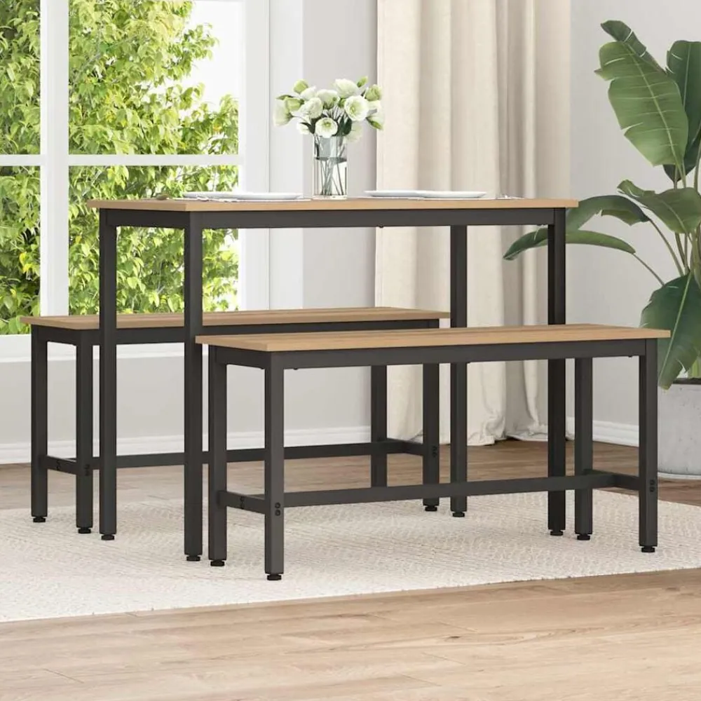 vidaXL Banca de Comedor Roble artesanal 100 x 32,5 x 48,5 cm Roble artisan Outlet