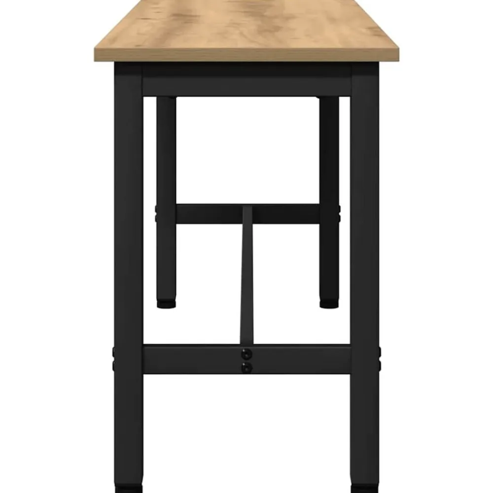 vidaXL Banca de Comedor Roble artesanal 100 x 32,5 x 48,5 cm Roble artisan Outlet