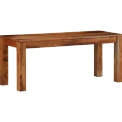 vidaXL Bancos-Banco 110 cm madera maciza acacia