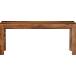 vidaXL Bancos-Banco 110 cm madera maciza acacia