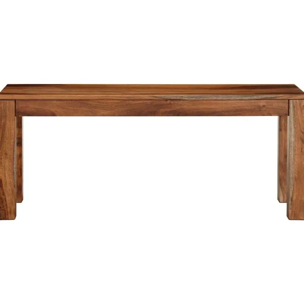 vidaXL Bancos-Banco 110 cm madera maciza acacia