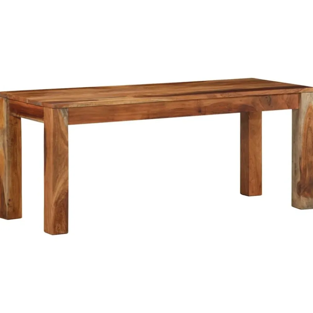 vidaXL Bancos-Banco 110 cm madera maciza acacia