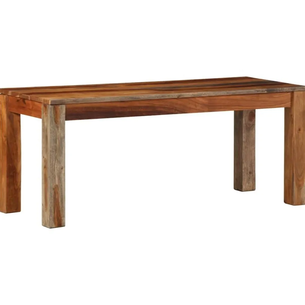 vidaXL Bancos-Banco 110 cm madera maciza acacia