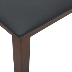 vidaXL Bancos-Banco 110 cm madera maciza marrón caucho