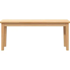 vidaXL Bancos-Banco 110 cm Madera Maciza Caucho